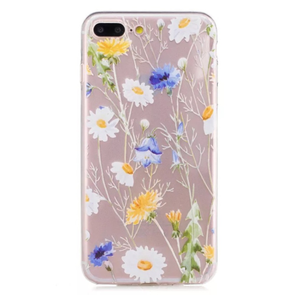 iPhone 7 Plus TPU Phone Case w/ Flower Design